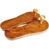 Nature Blaze Billion Deals Traditional Khadau Wooden Sandals Charan Paduka, Slipper Chappal For Auspicious Occasions Made Of Mango Wood 10.5 Inches Approx view 1