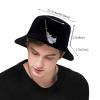 Flaming Samurai Sword Bucket Hats Outdoor Fisherman Cap Summer Travel Reversible Beach Sun Hat for Women Men Black view 2