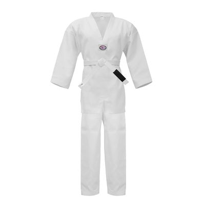 PFG Taekwondo Uniform - Kids Adults Unisex - (White Belt Included) (White, 00) (1040-1060-1155)