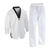 PFG Taekwondo Uniform - Kids Adults Unisex - White Belt Included (White With Black Trim, 000) view 1