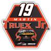 Nascar # 19 Martin Truex Jr. 2-Inch Vinyl Decal Stiker view 1
