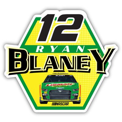 Nascar # 12 Ryan Blaney 4-Inch Vinyl Decal Sticker