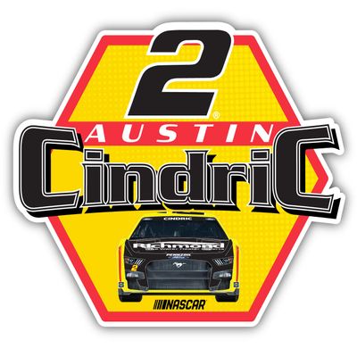 Nascar # 2 Austin Cindric 2-Inch Vinyl Decal Stiker