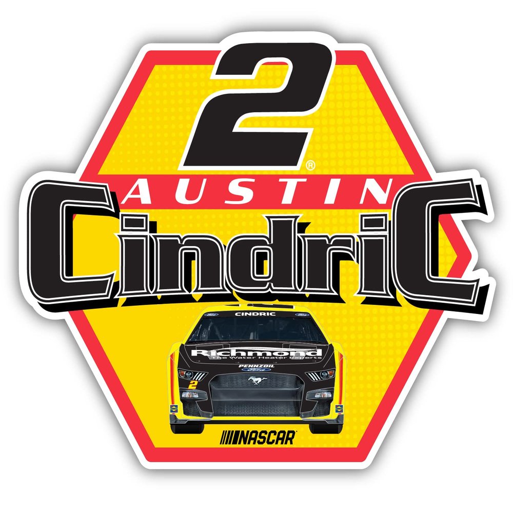 Nascar # 2 Austin Cindric 2-Inch Vinyl Decal Stiker