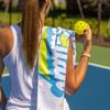 Swinton Pickleball Sports Towel in White - Pickleball Gift and Accessory view 4