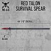 United Cutlery M48 Kommando Talon Survival Spear | 44 1/8 Tactical Hunting Spear with 8 Stainless Blade | Reinforced Fiberglass Handle, Includes Vortec Sheath for Carry & Storage, Ready to Use (Red) view 2