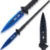 United Cutlery M48 Kommando Talon Survival Spear | 44 1/8 Tactical Hunting Spear with 8 Stainless Blade | Reinforced Fiberglass Handle, Includes Vortec Sheath for Carry & Storage, Ready to Use (Blue) view 1