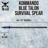 United Cutlery M48 Kommando Talon Survival Spear | 44 1/8 Tactical Hunting Spear with 8 Stainless Blade | Reinforced Fiberglass Handle, Includes Vortec Sheath for Carry & Storage, Ready to Use (Blue) view 2
