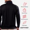 SCOTTeVEST Qzip Performance Pullover for Men - 3 Hidden Pockets - Moisture Wicking Quarter-Zip for Travel & More (Charcoal, XX-Large) view 3