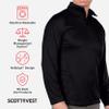SCOTTeVEST Qzip Performance Pullover for Men - 3 Hidden Pockets - Moisture Wicking Quarter-Zip for Travel & More (Charcoal, 3X-Large) view 2