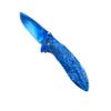 Falcon 8 Inch Dragon Fantasy Folding Pocket Knife  440 Stainless Steel Blade, Full Metal Handle with Belt Clip, EDC Utility Knife (Blue) view 2