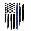Blue Line American Flag|Great Gift Idea|Decal Sticker|2 Pack|5 Inch Stickers|S10132