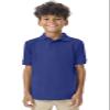 Classroom Polo Shirt Boys and Girls, Short Sleeve Collared T-Shirts CR891X, XL, SS Royal view 1