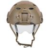 2022 Jungle Camouflage Fast Protective Helmet, PJ Type Tactical Multi-Function Fast Helmet with Sunshade Goggles Version view 1