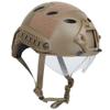2022 Jungle Camouflage Fast Protective Helmet, PJ Type Tactical Multi-Function Fast Helmet with Sunshade Goggles Version view 3