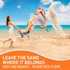 Everlasting Comfort Large Beach Blanket Waterproof & Sandproof - 128 x 108 /10.7ft x 9ft - Lightweight Picnic Mat, Camping Necessities for 10 People - Accessories for Outdoor Festivals - Orange view 3