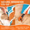 Everlasting Comfort Large Beach Blanket Waterproof & Sandproof - 128 x 108 /10.7ft x 9ft - Lightweight Picnic Mat, Camping Necessities for 10 People - Accessories for Outdoor Festivals - Orange view 4