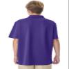 Classroom School Uniforms Unisex Polo T-Shirts with Moisture Wicking & Ribbed Collar CR860X, L, Dark Purple view 2