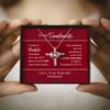 Cross Dancing Necklace - Soulmate Cross Necklace Proverbs 31 Woman Bible Verse for Wife Fiance Anniversary Valentines Day Christian Jewelry Red view 1