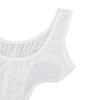 Linjinx Women's Mesh High Cut Backless Leotard Swimwear Monokini Bikinis Swimsuit One Piece Bodysuit White One Size view 4