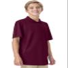 Classroom School Uniforms Unisex Polo T-Shirts with Moisture Wicking & Ribbed Collar CR860X, M, Burgundy view 3
