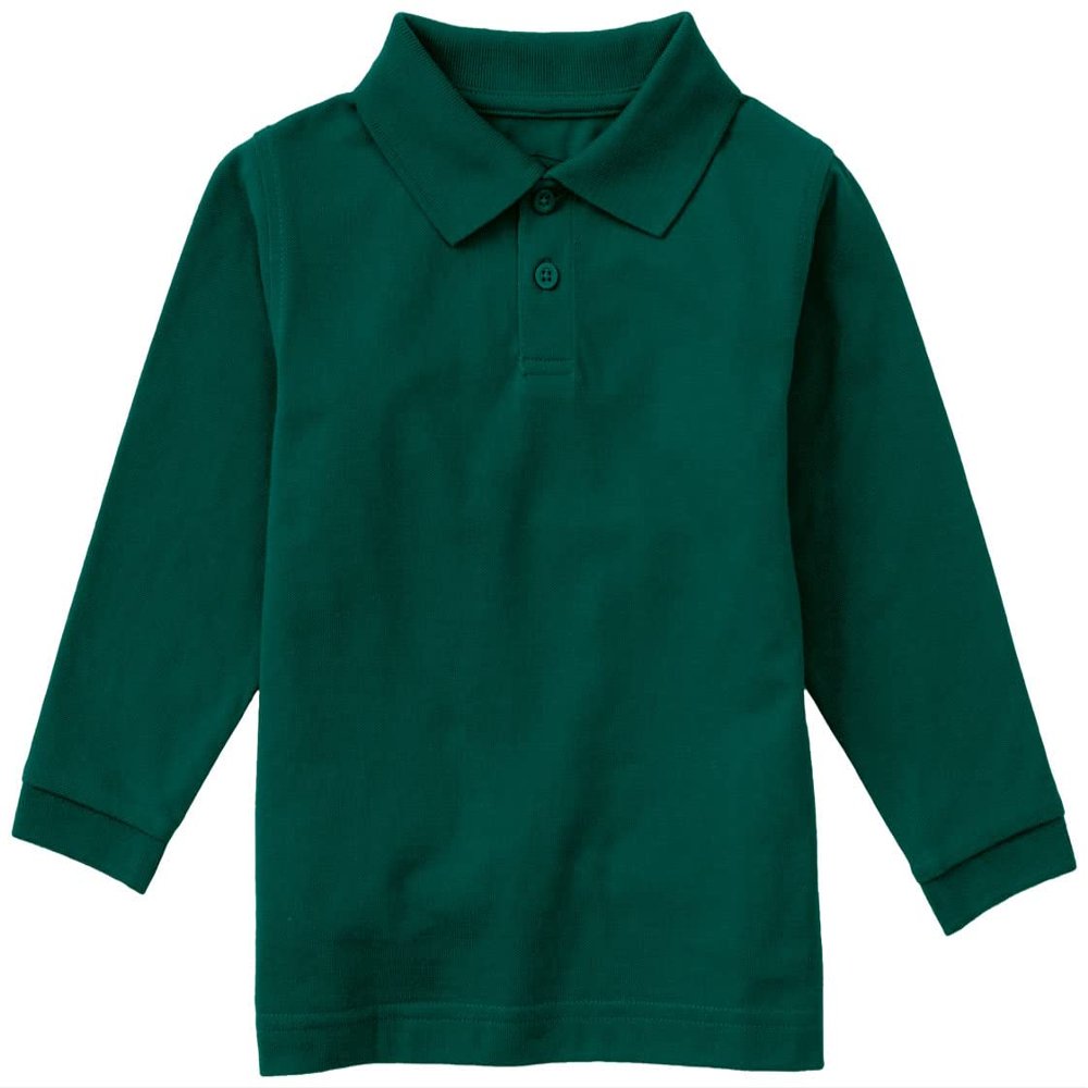 Classroom Uniforms Long Sleeve Pique Polo T-Shirt for Men and Women CR835X, XL, SS Hunter Green