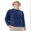Classroom Uniforms Long Sleeve Pique Polo T-Shirt for Men and Women CR835X, 3XL, SS Navy view 4