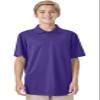Classroom School Uniforms Unisex Polo T-Shirts with Moisture Wicking & Ribbed Collar CR860X, XL, Dark Purple view 1