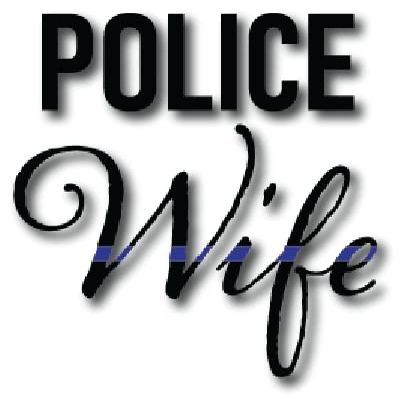 Blue Line Police Wife|Great Gift Idea|Decal Sticker|2 Pack|5 Inch Stickers|S10149