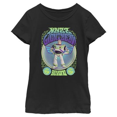 Disney Girl's Buzz Lightyear Gig T-Shirt, Black, X-Large