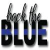Back The Bkue|Blue Line|Great Gift Idea|Decal Sticker|2 Pack|5 Inch Stickers|S10102 view 2