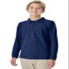Classroom Uniforms Long Sleeve Pique Polo T-Shirt for Men and Women CR835X, S, SS Navy view 2