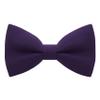 Bow Tie House Babies Classic Pre-Tied Bow Tie Formal Solid Tuxedo Bowtie (Small, Eggplant) view 1