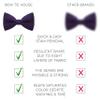 Bow Tie House Babies Classic Pre-Tied Bow Tie Formal Solid Tuxedo Bowtie (Small, Eggplant) view 3