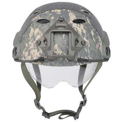 2022 Jungle Camouflage Fast Protective Helmet, PJ Type Tactical Multi-Function Fast Helmet with Sunshade Goggles Version