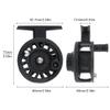 ConSkyee Ultralight Fly Fishing Reel Diameter 60mm ABS Plastic Left Hand Former Ice Fishing Wheel view 2