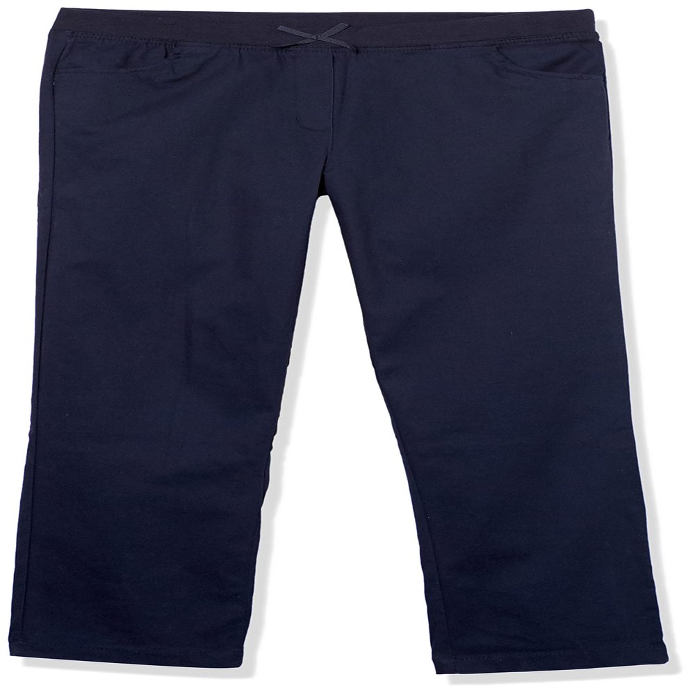 Nautica Girls School Uniform Skinny Fit Stretch Twill Pant, Navy Pull-On, 12 Plus