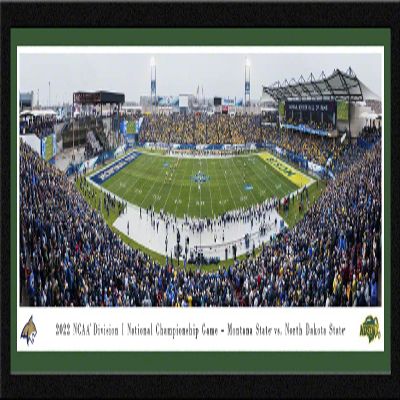 2022 FCS Championship Game - Montana State vs North Dakota State - 42x15.5-inch Single Mat, Select Framed Picture by Blakeway Panoramas