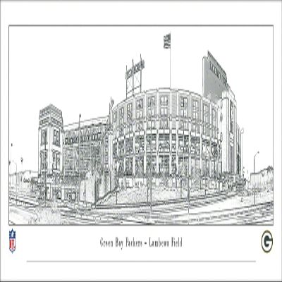 Lambeau Field, Home of the Green Bay Packers - Unframed 40 x 13.5 Poster by Blakeway Panoramas