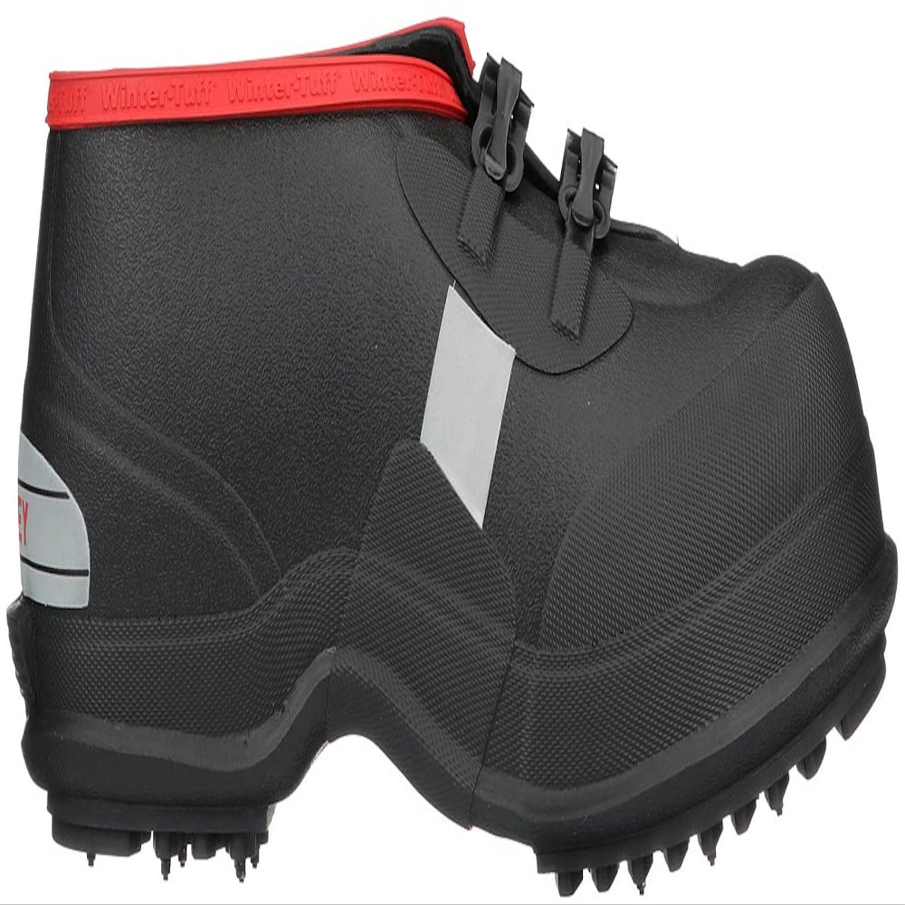 Tingley Winter-Tuff 4250 2-Buckle Ice Traction Overshoe, Mens 14, Black