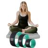 Florensi Yoga & Meditation Bundle | Grey Zabuton Meditation Mat & Yoga Wheel 3 Pack view 1