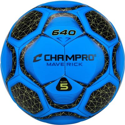 Champro Maverick Soccer Ball, Size 4, Optic Blue