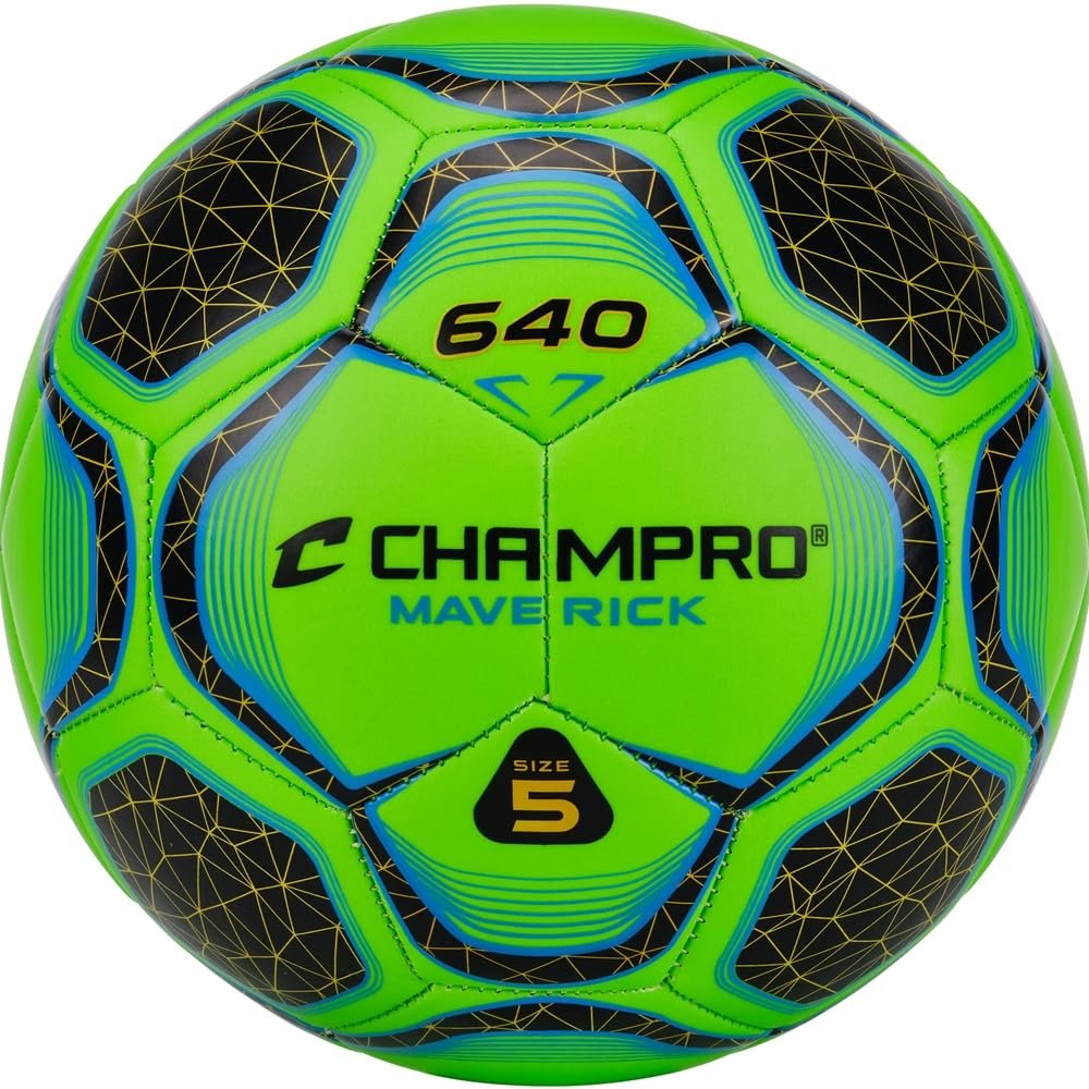 Champro Maverick Soccer Ball, Size 4, Optic Green