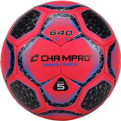 Champro Maverick Soccer Ball, Size 3, Fire Red