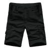 QWENTMTNTY Mens Cargo Shorts Size 36 Relaxed Fit Fashion Outdoor Summer Multi Pocket Zipper Fly Plus Size Solid Short Pants view 2