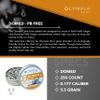 Olympia Shot Domed Lead Free Air Gun Pellets | .177 Caliber (4.5 mm), 5.5 gr | Domed Head for Target Shooting and Hunting | 250 Count view 2