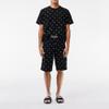 Lacoste Men's Mini Croc Print Pajama Set, Midnight Blue/Natural White, X-Small view 2