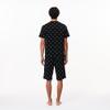Lacoste Men's Mini Croc Print Pajama Set, Midnight Blue/Natural White, X-Small view 4
