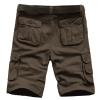 QWENTMTNTY Mens Cargo Shorts Size 36 Relaxed Fit Fashion Outdoor Summer Multi Pocket Zipper Fly Plus Size Solid Short Pants view 4