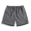 QWENTMTNTY Beach Shorts for Men Summer Quick Dry 5 Inch Casual Elastic Waistband Shorts Big and Tall Outdoor Sports Shorts Gray view 1